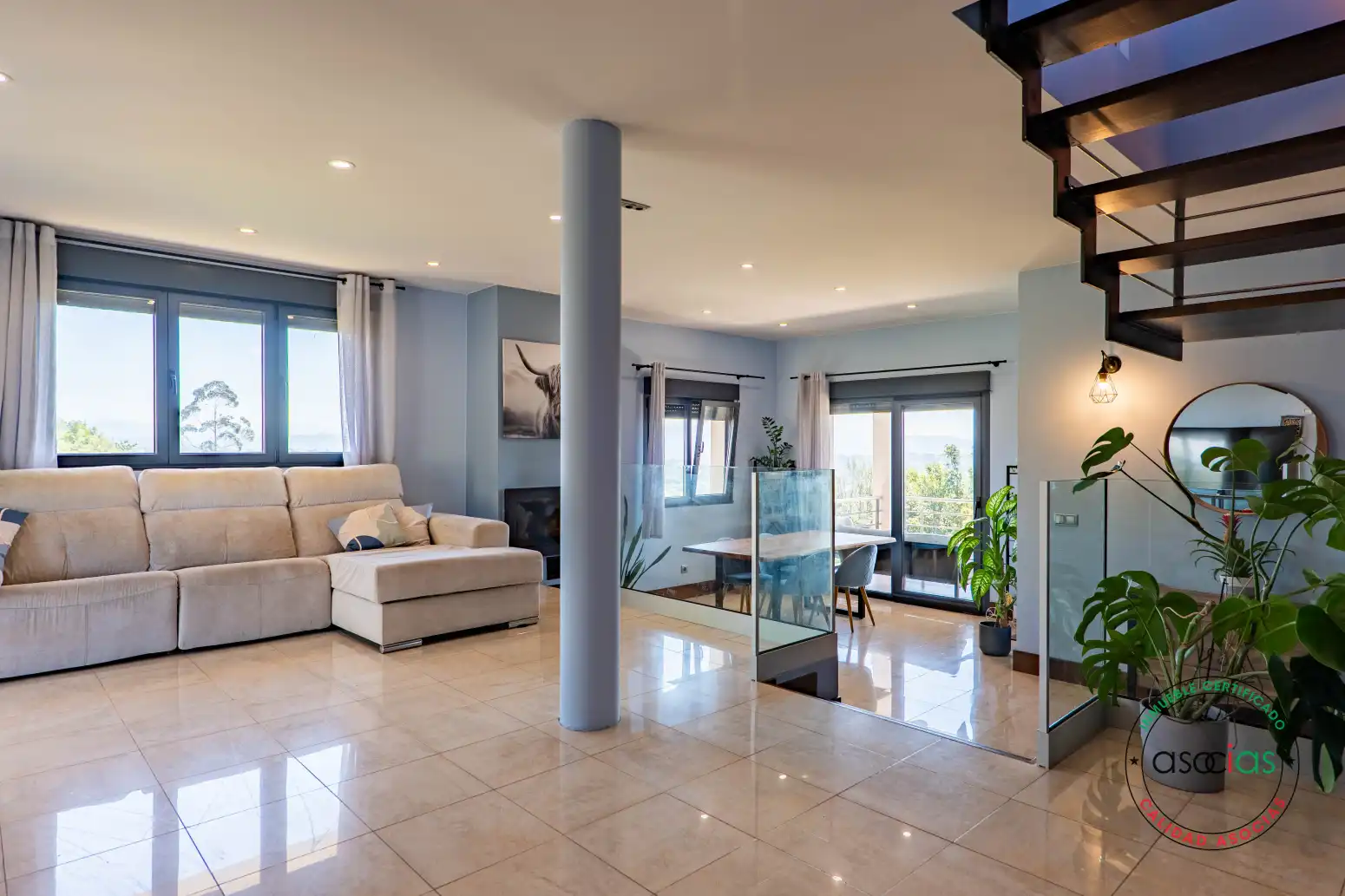 Sala de estar de Casa o chalet en venta en Gijón  con Calefacción, Jardín privado y Terraza