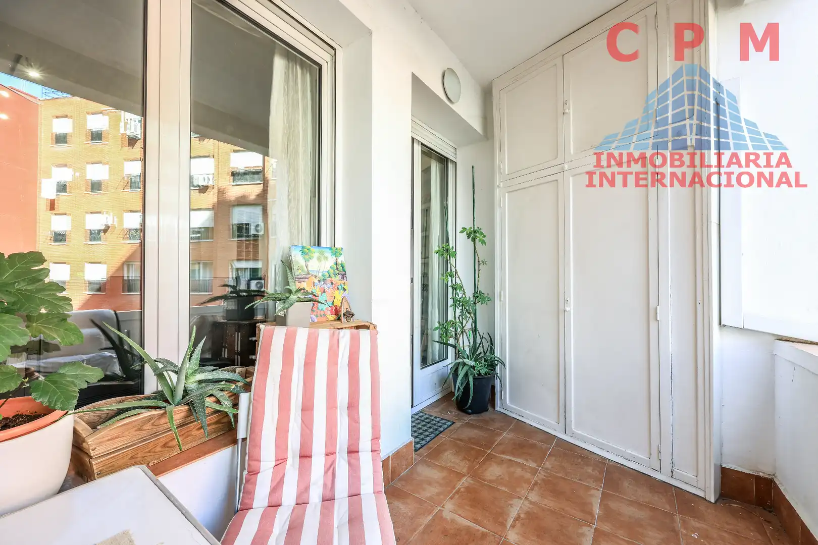 Terrasse von Wohnung zur Miete in Madrid mit Klimaanlage, Heizung und Parkett