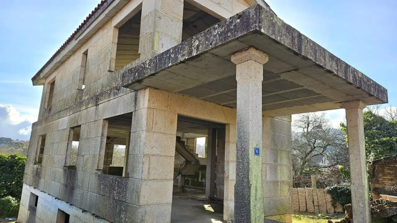 Vista exterior de Casa o chalet en venta en Mos con Calefacción, Jardín privado y Trastero