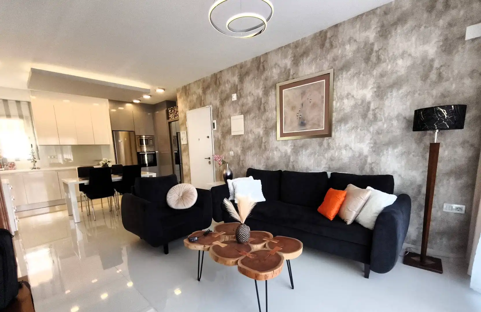 Sala de estar de Apartamento en venta en Pilar de la Horadada con Calefacción, Piscina y Amueblado