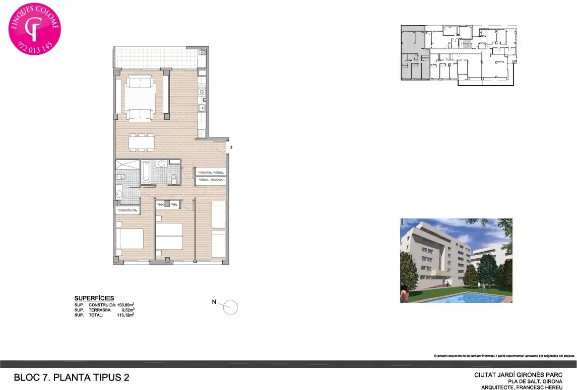 Flat for sale in Girona  with Air Conditioner, Heating and Swimming Pool