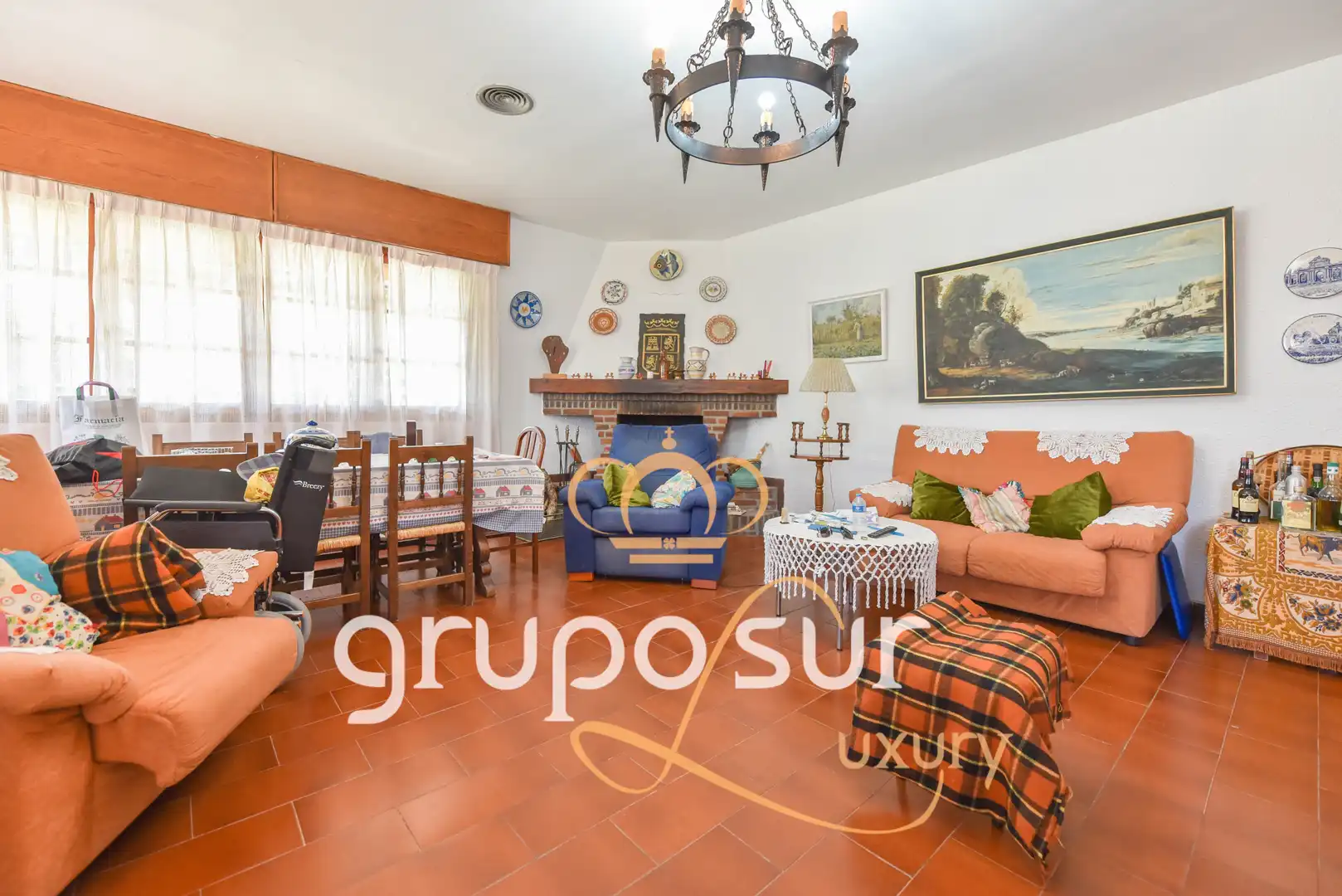 Sala de estar de Casa o chalet en venta en Trigueros del Valle con Calefacción, Jardín privado y Terraza