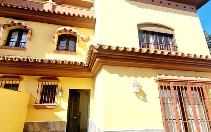 Exterior view of Single-family semi-detached for sale in Málaga Capital  with Heating, Private garden and Parquet flooring