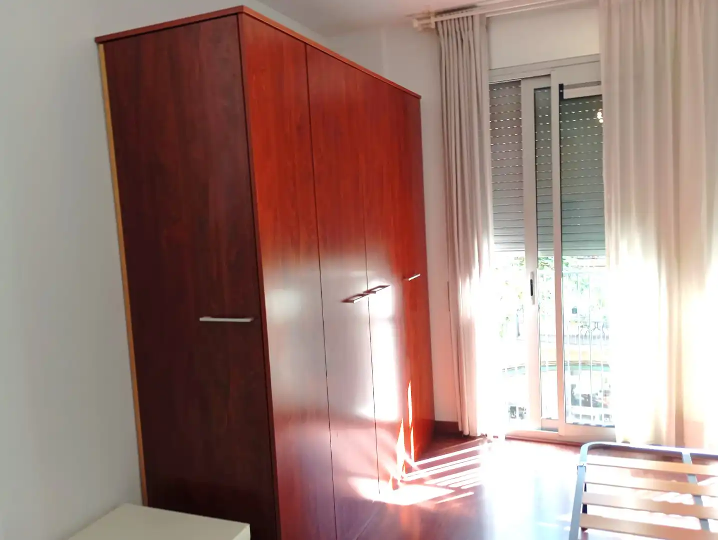 Schlafzimmer von Wohnung zur Miete in Barcelona mit Heizung, Parkett und Möbliert
