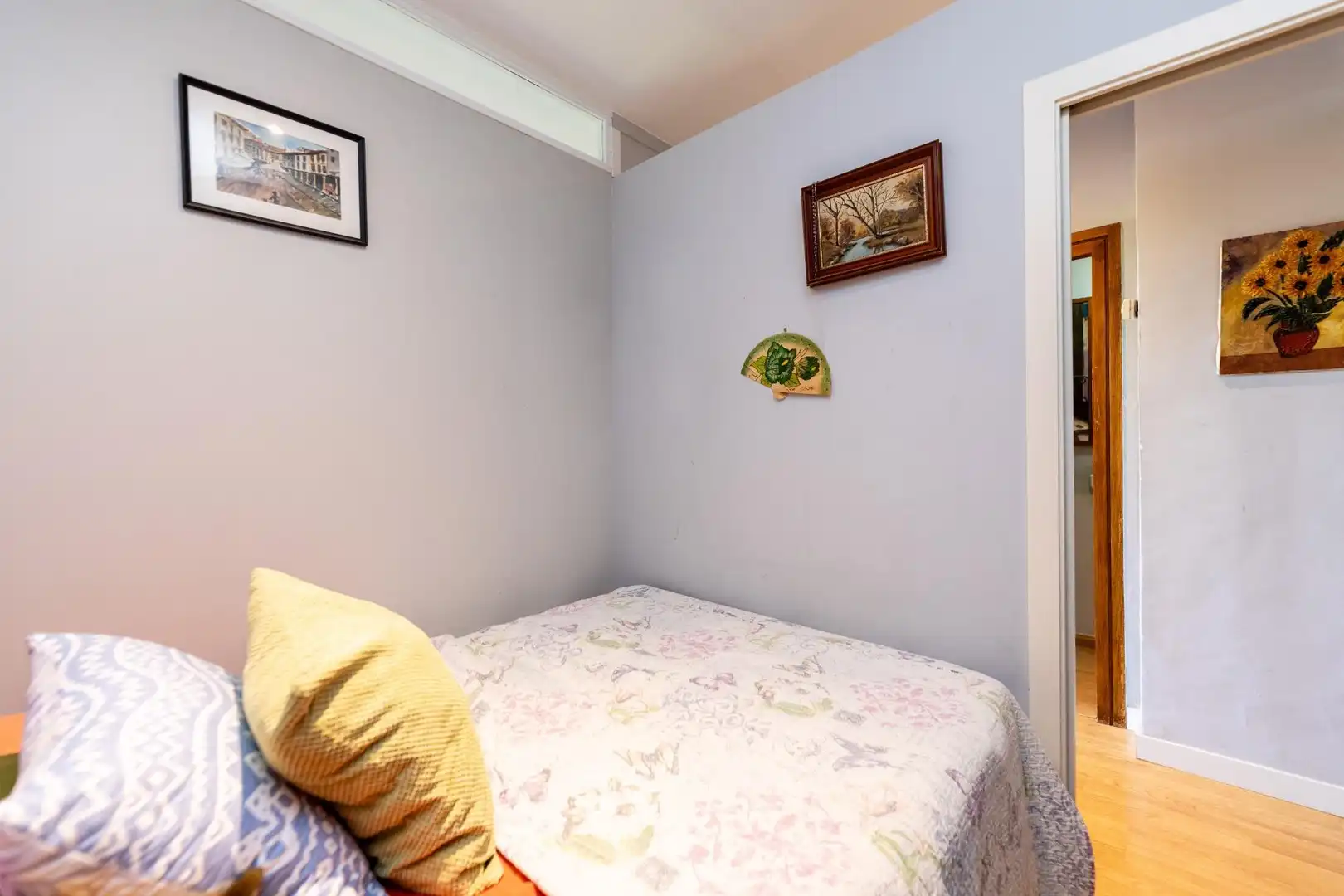 Schlafzimmer von Wohnungen zur Miete in Madrid mit Klimaanlage, Privatgarten und Terrasse