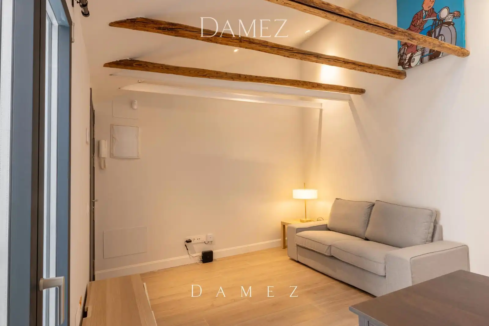 Sala de estar de Piso de alquiler en Madrid con Aire acondicionado, Calefacción y Amueblado