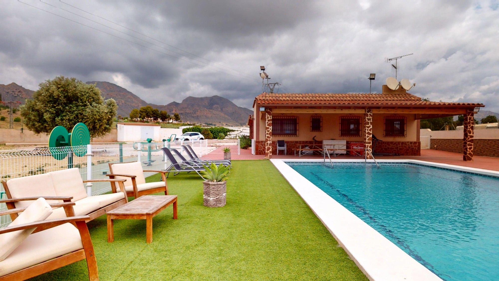 Swimming pool of Country house for sale in Águilas  with Air Conditioner, Private garden and Terrace