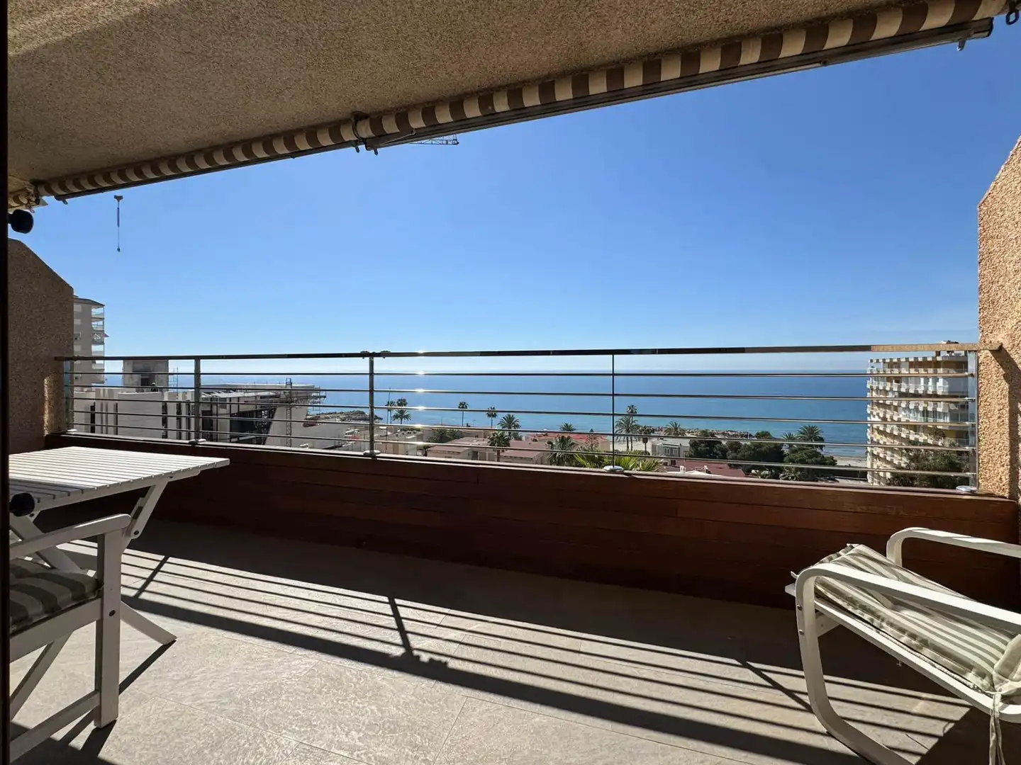 Terraza de Piso de alquiler en Santa Pola con Terraza, Amueblado y Piscina comunitaria