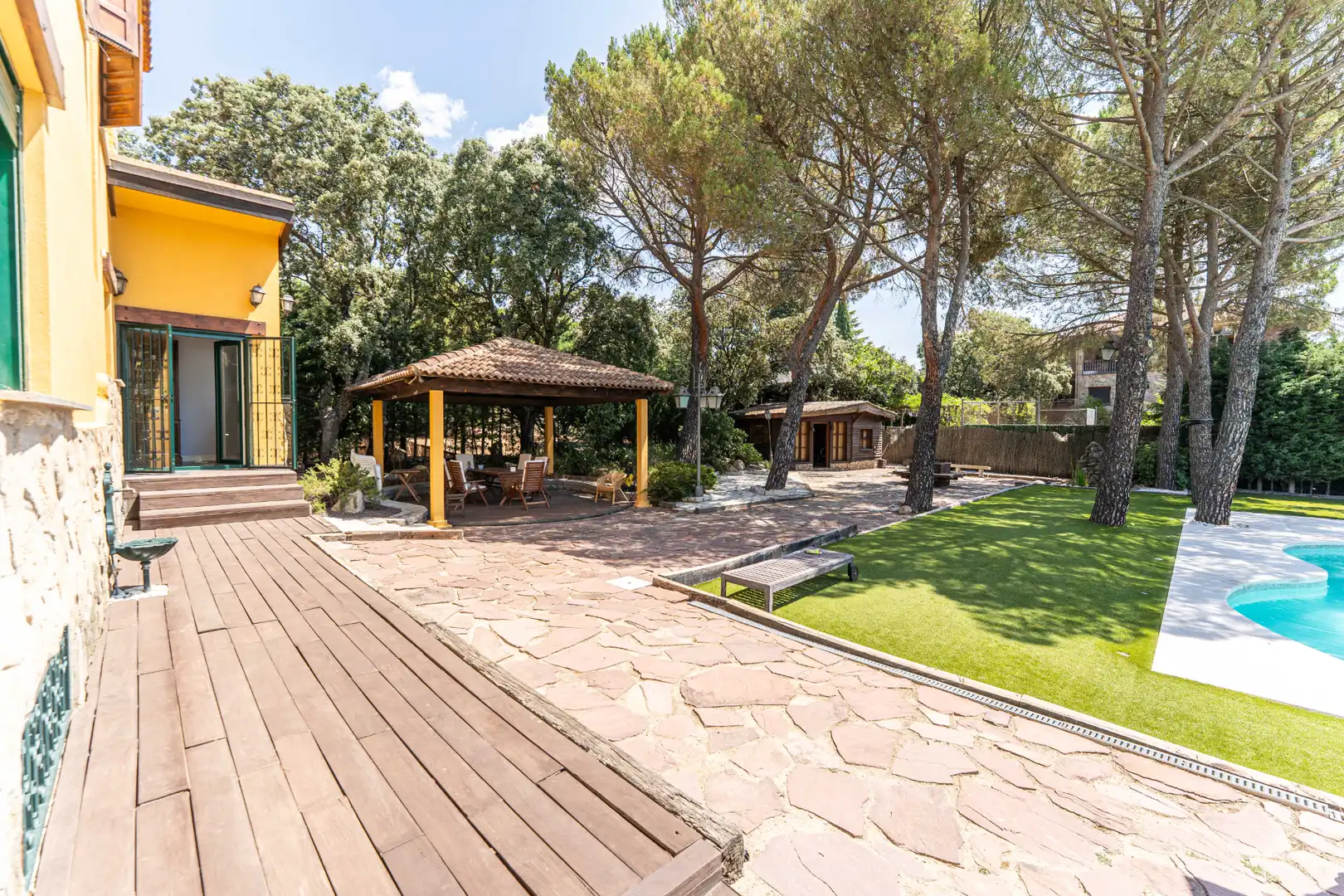 Terrassa de Casa o xalet en venda en Alpedrete amb Calefacció, Jardí privat i Terrassa
