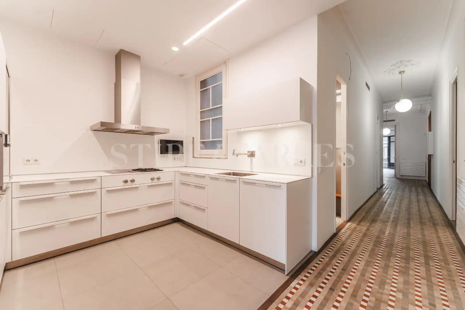 Cocina de Piso de alquiler en Barcelona con Aire acondicionado, Calefacción y Amueblado
