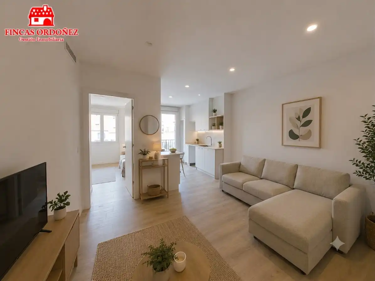 Wohnzimmer von Wohnung zum Verkauf in Sant Andreu de la Barca mit Klimaanlage, Heizung und Balkon