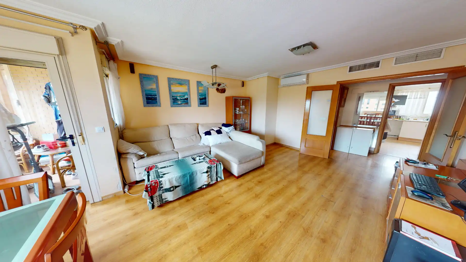 Sala de estar de Piso en venta en Alicante / Alacant con Aire acondicionado, Calefacción y Terraza