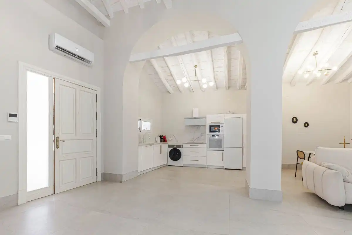 Kitchen of Flat for sale in Utrera  with Heating, Terrace and Furnished