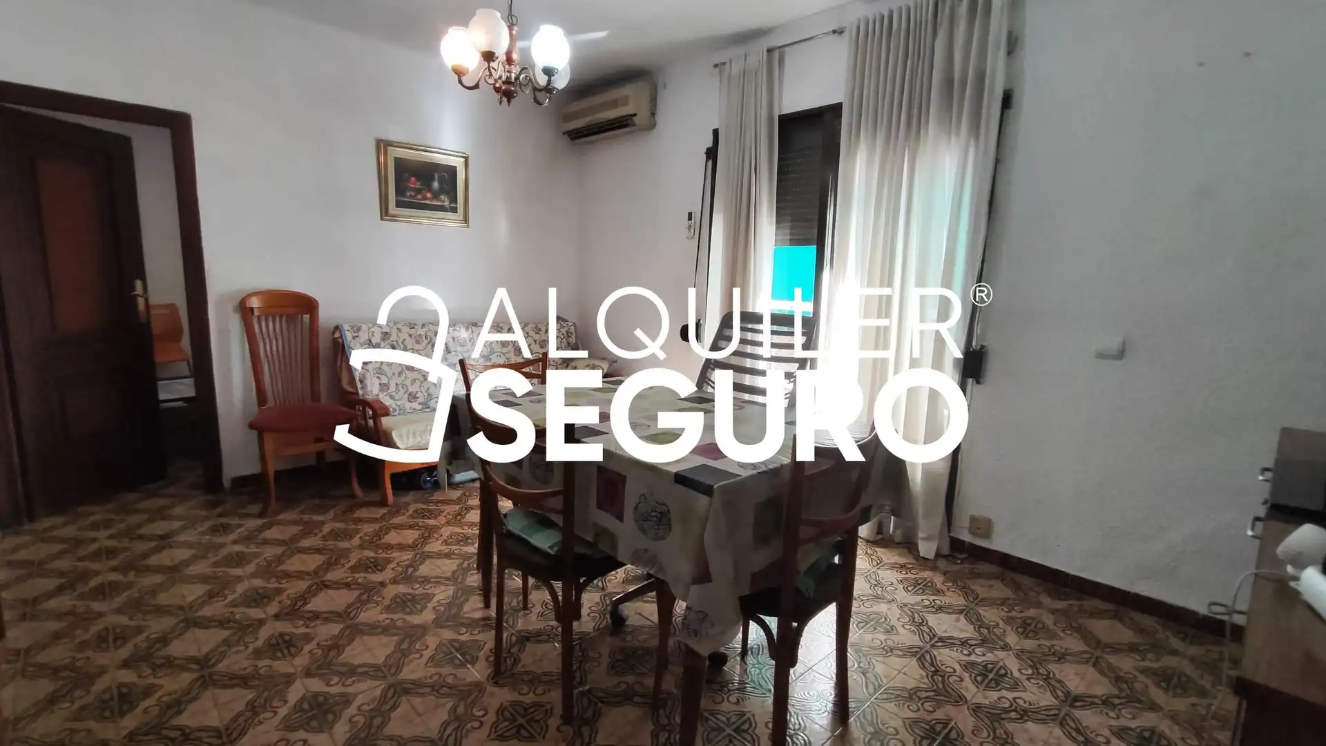 Dining room of Flat for rent in Madrid  with Air Conditioner, Terrace and Furnished