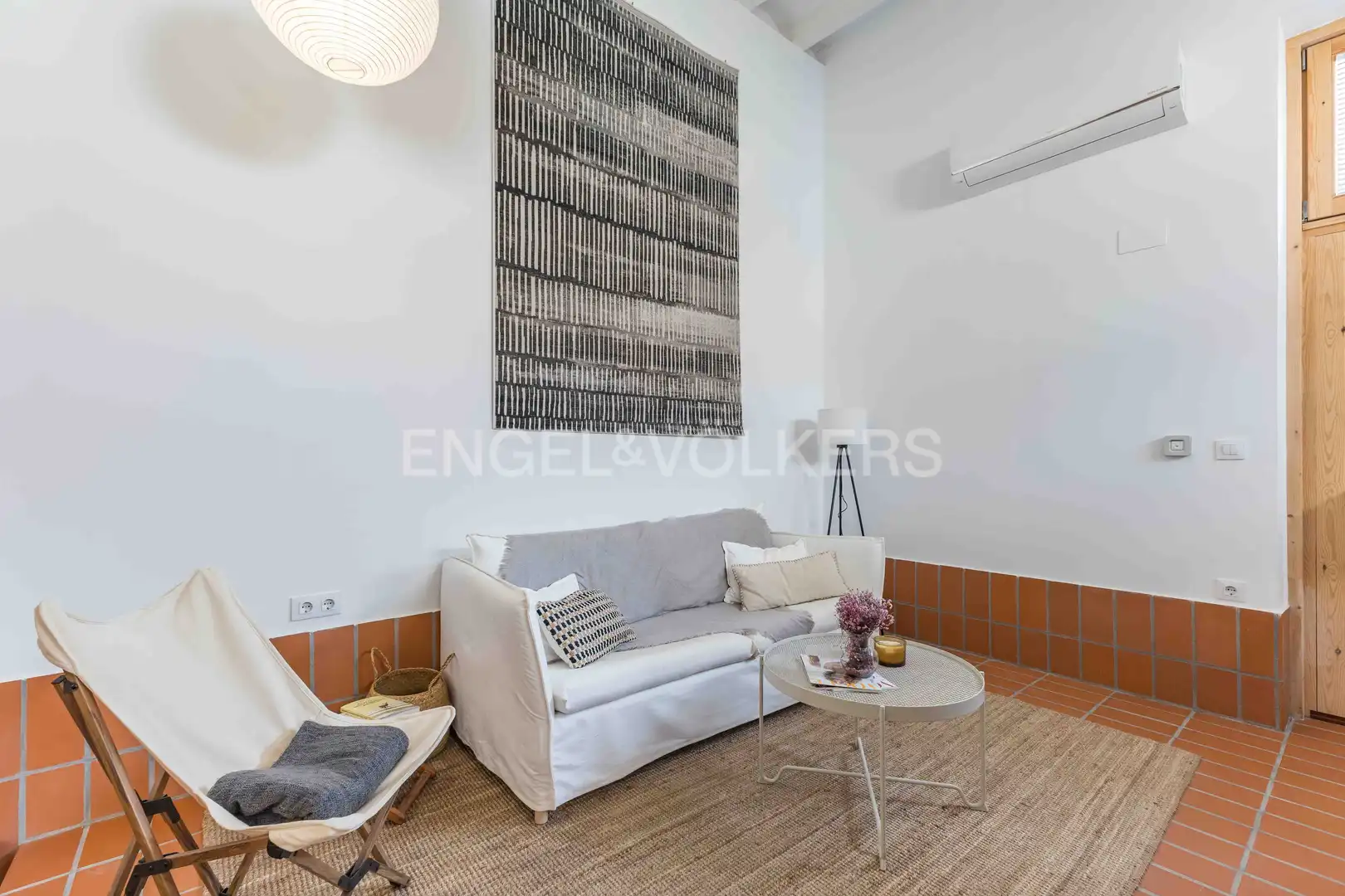 Wohnzimmer von Wohnung zum Verkauf in Barcelona mit Klimaanlage, Heizung und Abstellraum
