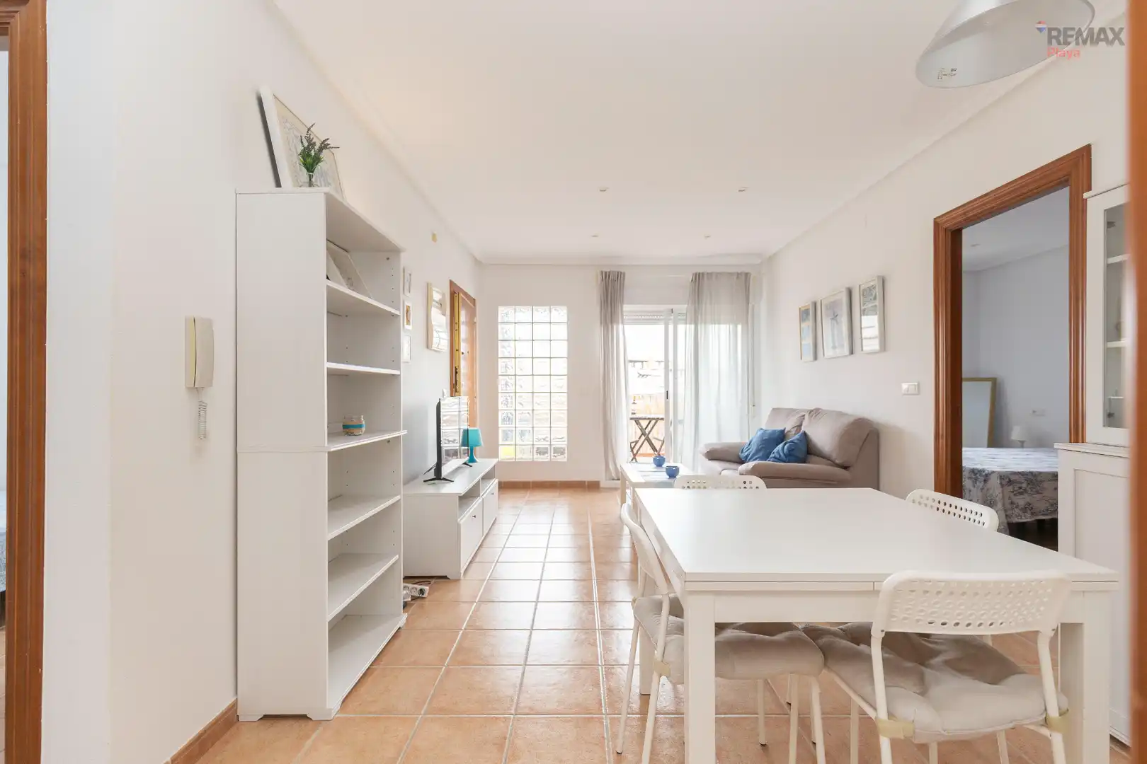 Wohnzimmer von Dachboden zum Verkauf in Vera mit Klimaanlage, Terrasse und Gemeinschaftspool