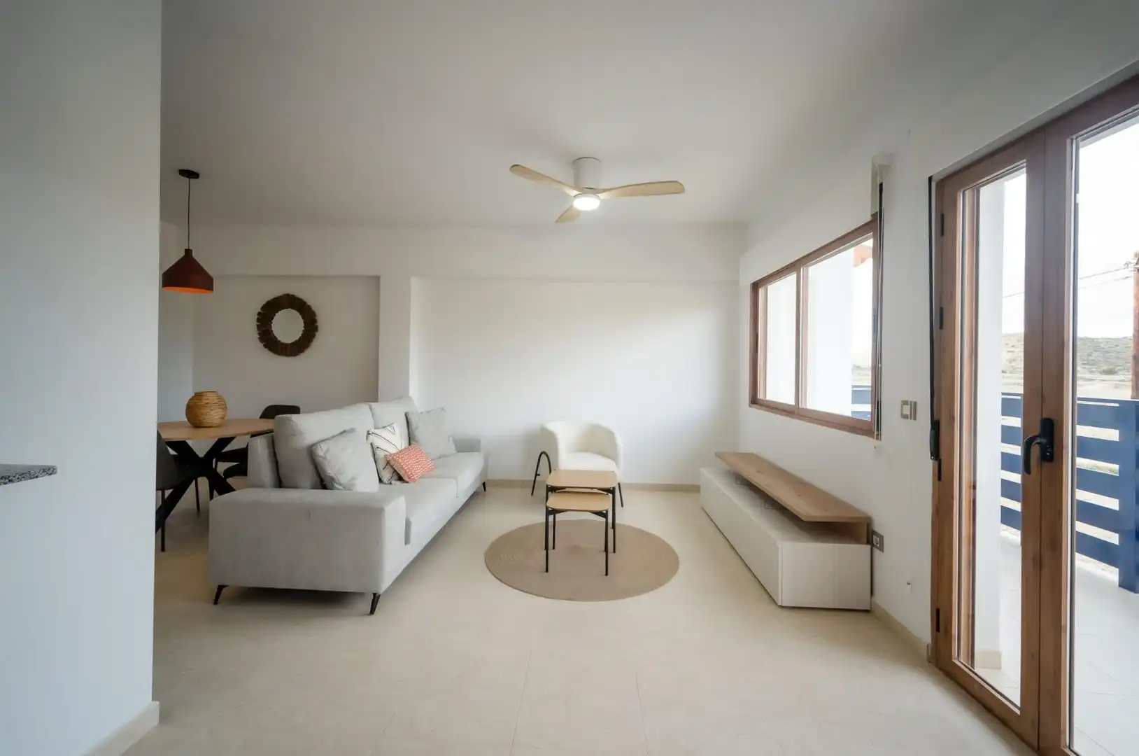 Sala de estar de Piso en venta en Cuevas del Almanzora con Jardín privado, Terraza y Piscina comunitaria