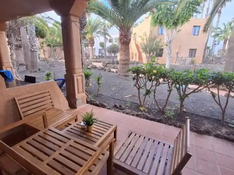 Terrace of Flat for rent in La Oliva  with Swimming Pool and Furnished