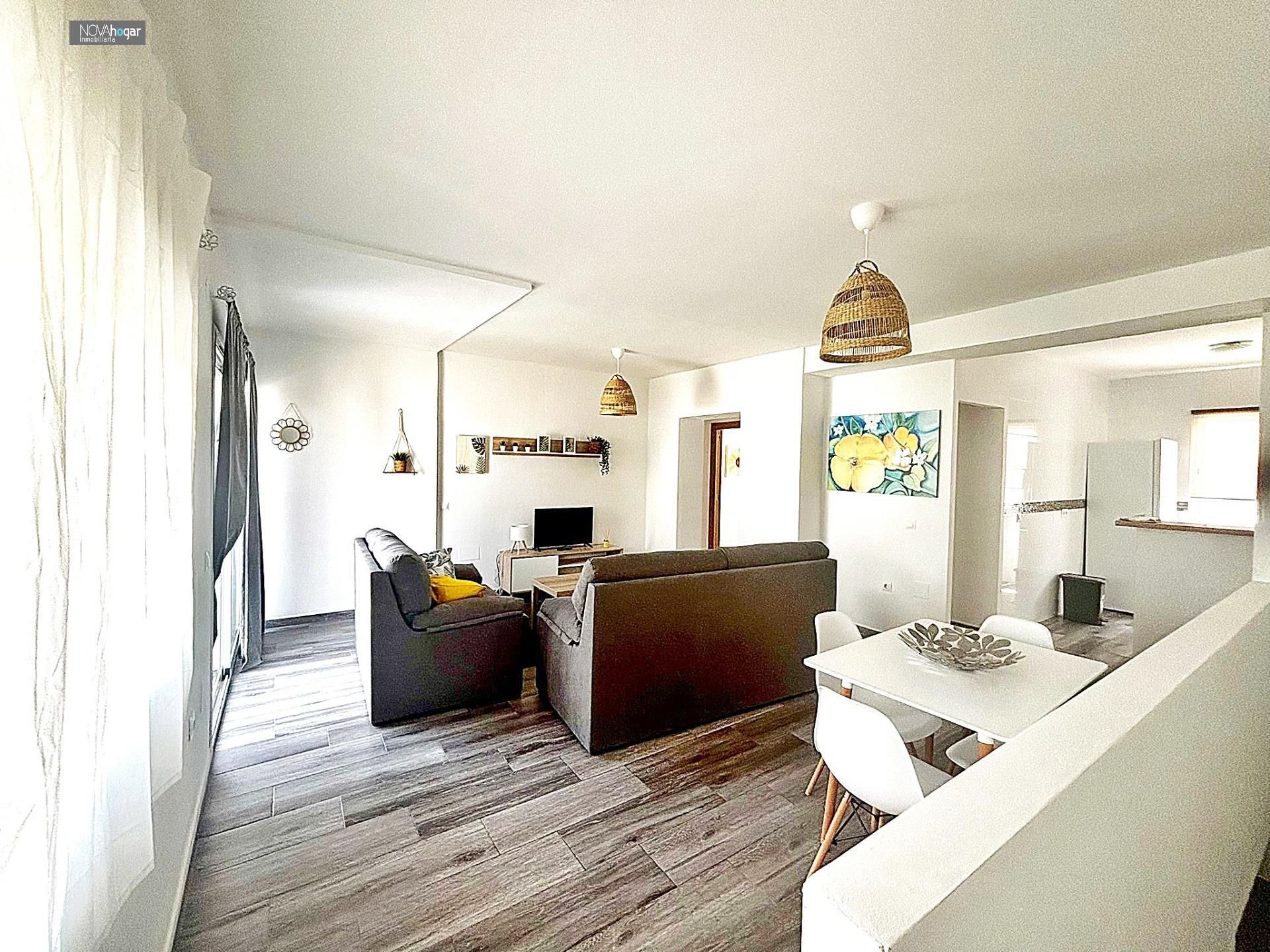 Sala de estar de Piso de alquiler en Málaga Capital con Calefacción y Terraza