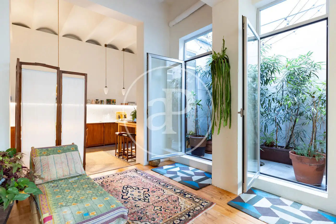 Sala d'estar de Pis en venda en Barcelona amb Aire condicionat, Calefacció i Terrassa