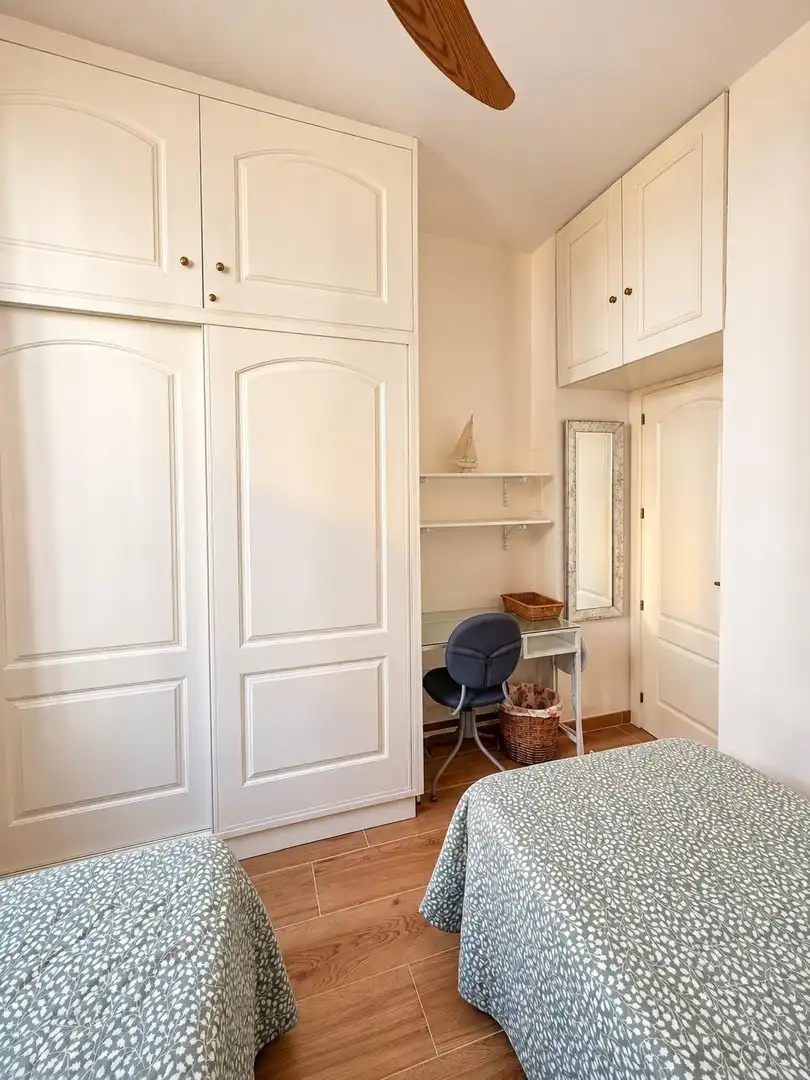 Bedroom of Apartments for rent in Fuengirola  with Air Conditioner, Private garden and Furnished
