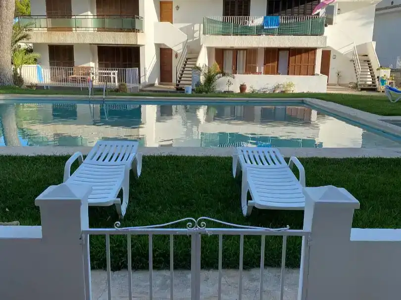 Swimming pool of Apartments for rent in Muro, Illes Balears