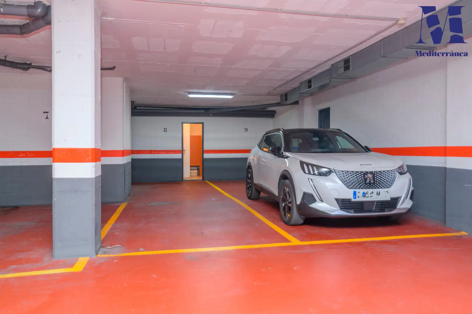 Parking of Flat for rent in Castelldefels  with Air Conditioner, Heating and Parquet flooring
