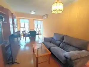 Living room of Flat for rent in Valencia  with Air Conditioner, Furnished and Balcony
