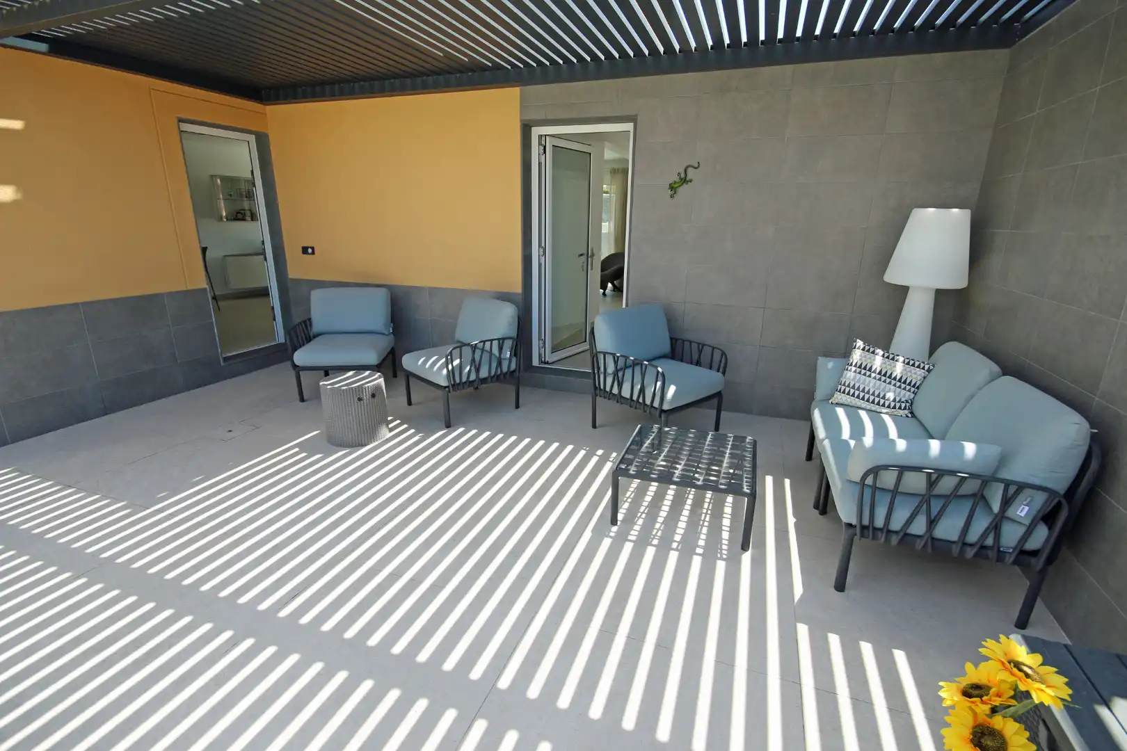 Terrace of Detached homes for sale in Granadilla de Abona  with Air Conditioner, Private garden and Swimming Pool