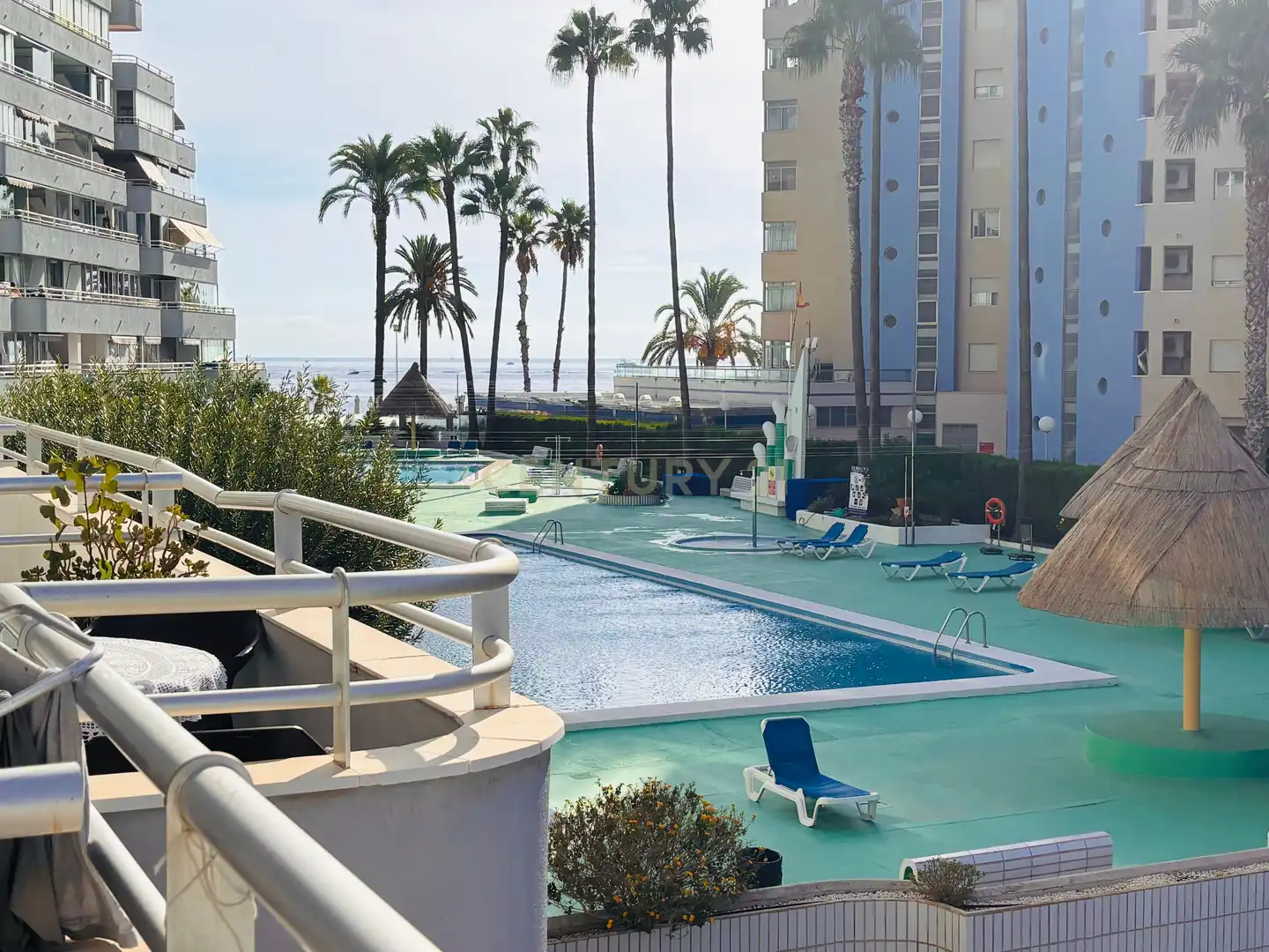 Piscina de Apartamento de alquiler en Calpe / Calp con Aire acondicionado, Lavadora y Microondas
