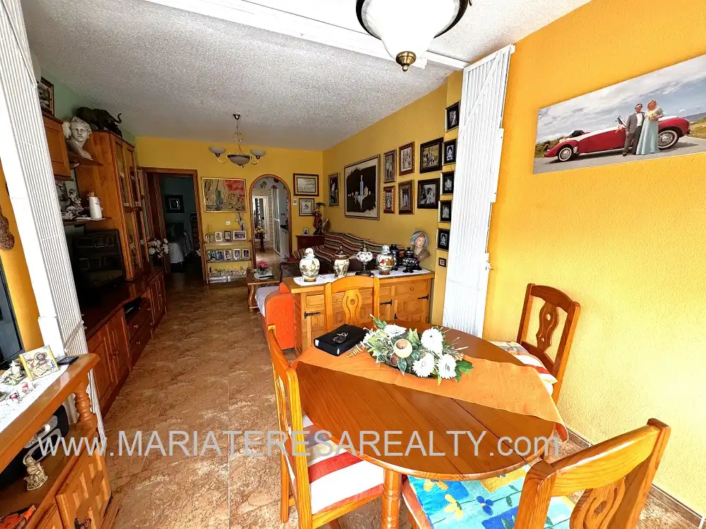 Comedor de Apartamento en venta en Los Alcázares con Aire acondicionado, Jardín privado y Amueblado