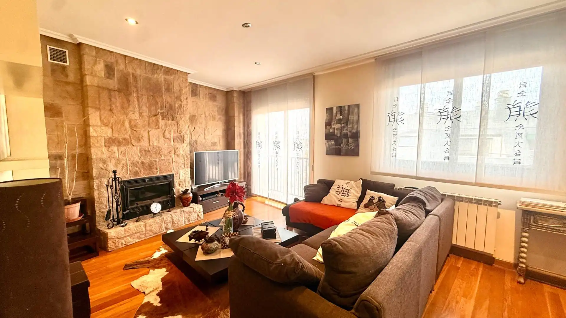 Living room of Duplexes for sale in Ourense Capital   with Heating, Storage room and Furnished