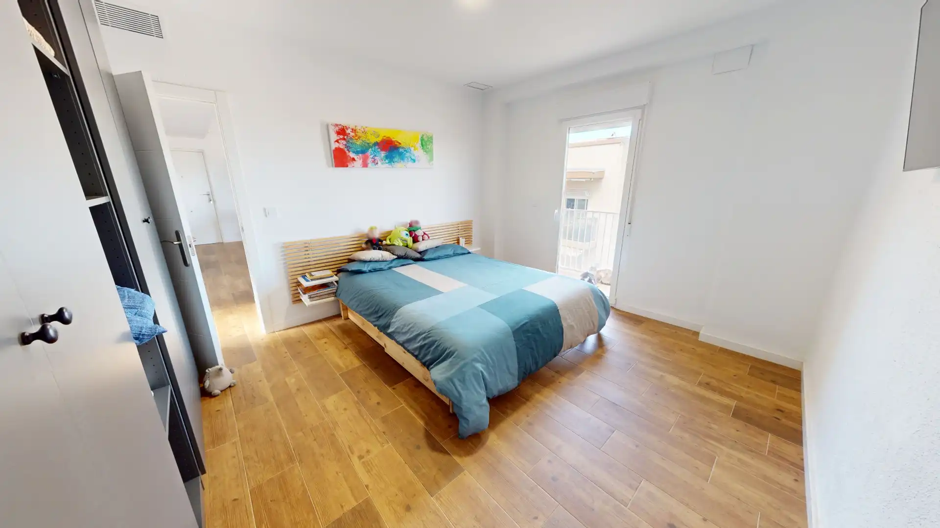 Bedroom of Flat for sale in Jijona / Xixona  with Air Conditioner, Heating and Parquet flooring