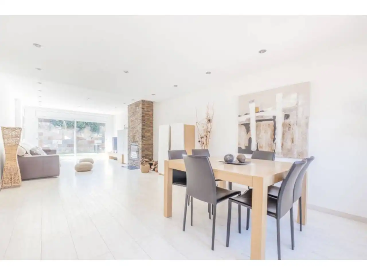 Dining room of Houses for rent in Matadepera  with Heating, Private garden and Parquet flooring