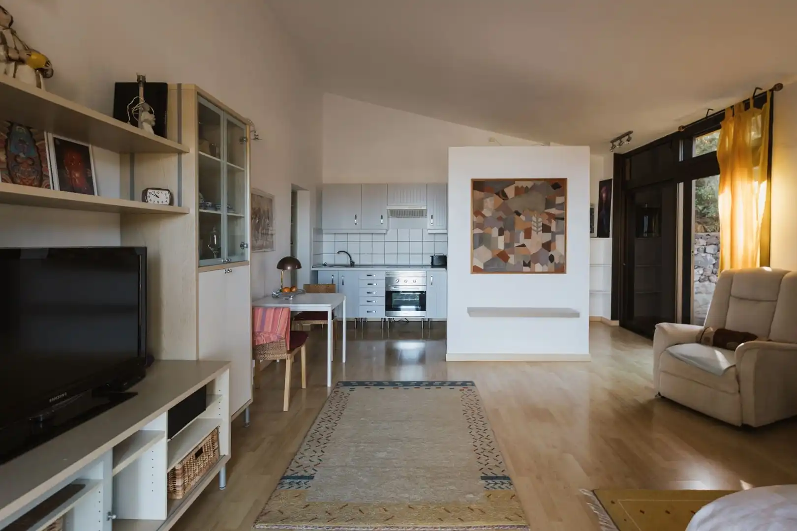 Sala d'estar de Casa o xalet en venda en San Juan de la Rambla amb Jardí privat, Parquet i Terrassa