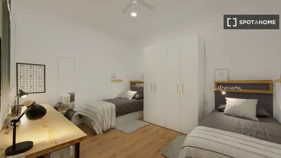 Bedroom of Flat for rent in Barcelona  with Air Conditioner, Heating and Furnished