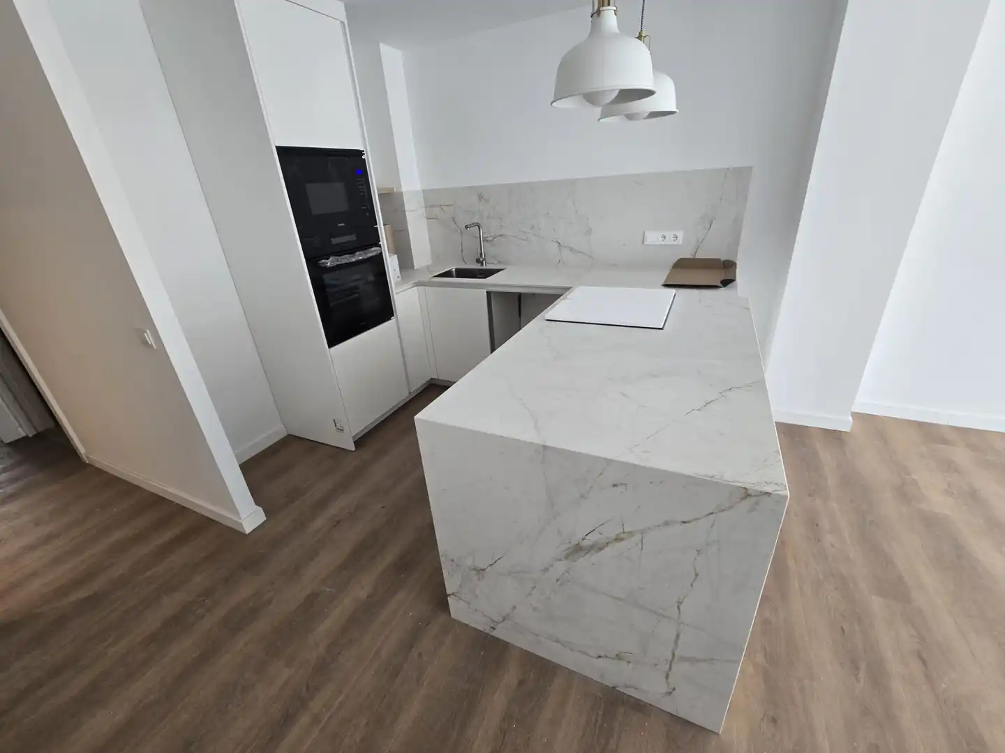 Kitchen of Flat for rent in Calella  with Air Conditioner, Heating and Oven