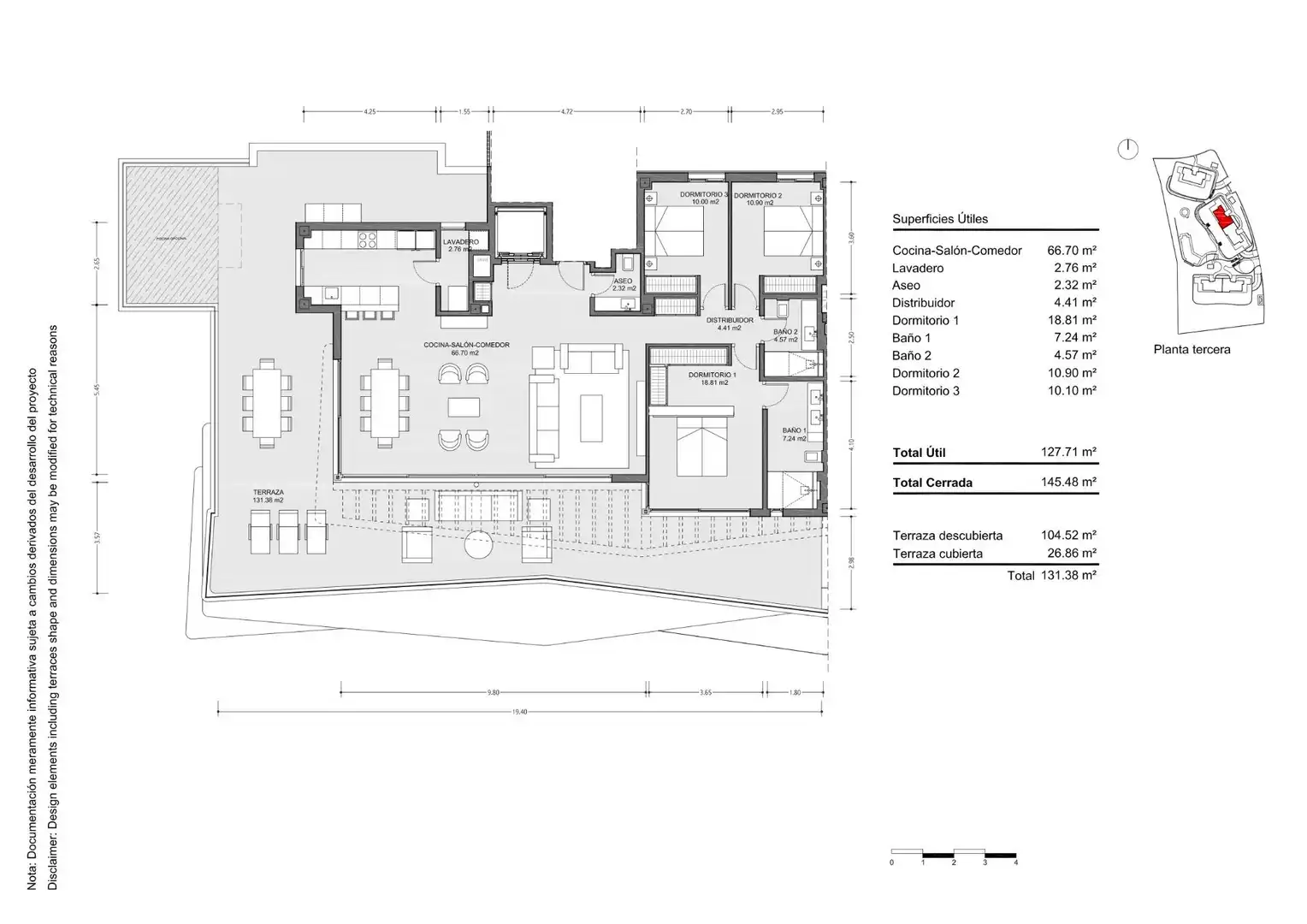 Penthouse with terrace for sale in El Higuerón, imagen 30