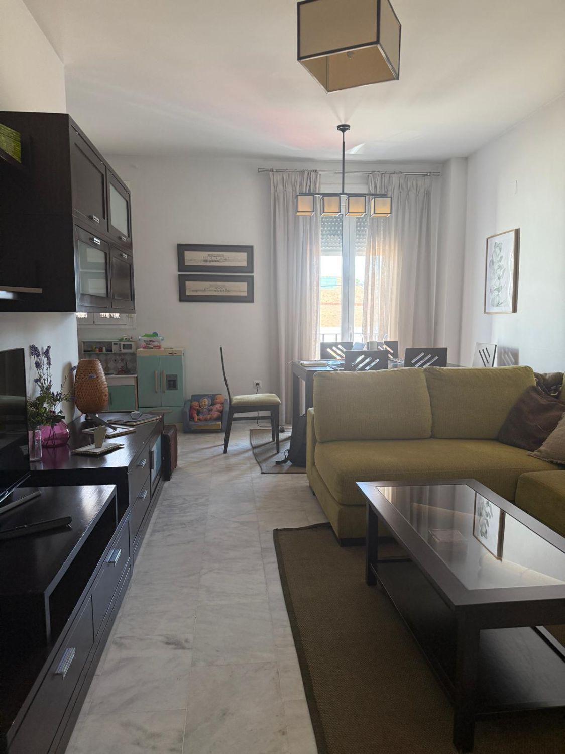 Sala d'estar de Dúplex de lloguer en El Viso del Alcor amb Terrassa i Moblat