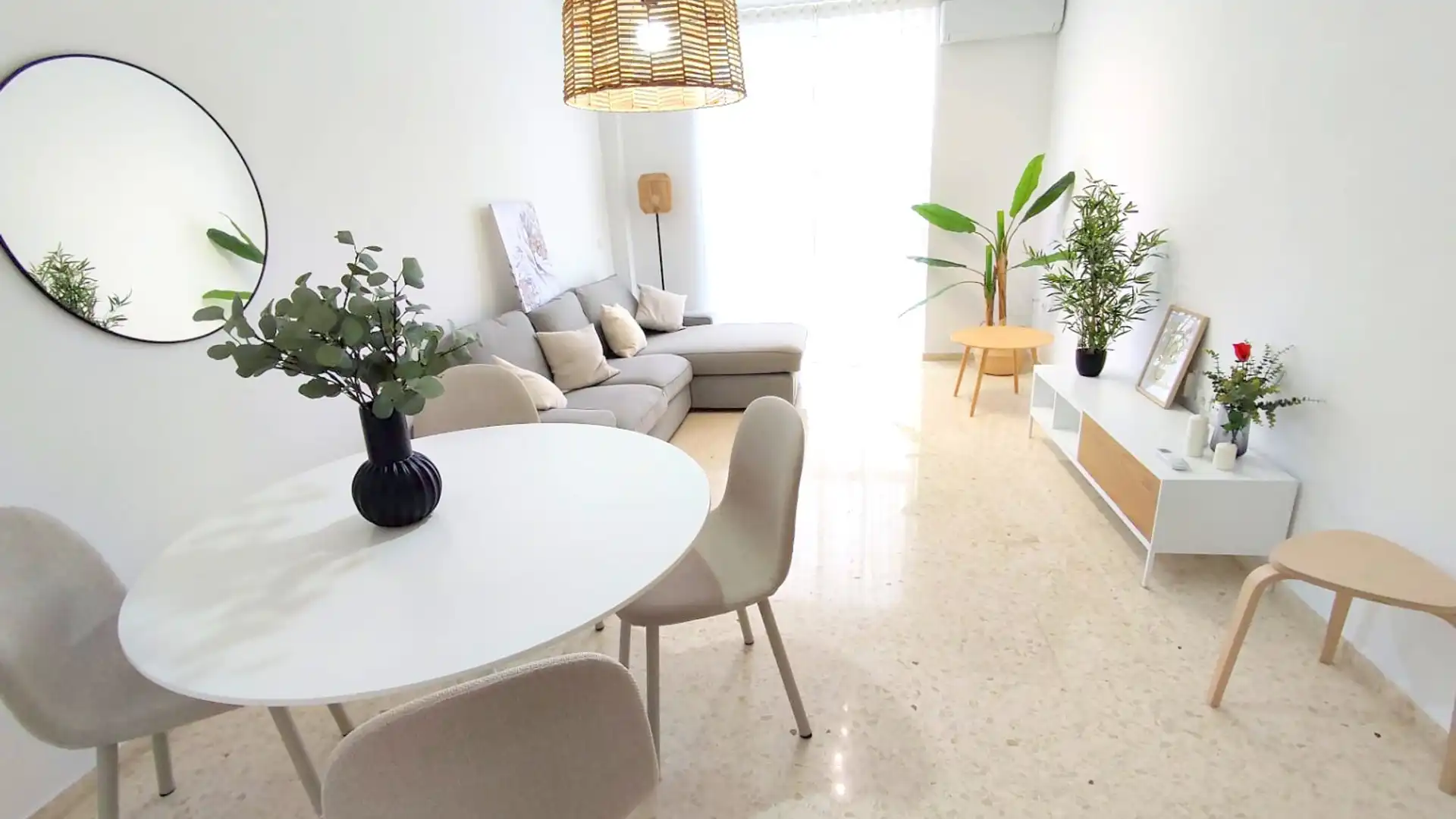 Sala de estar de Piso de alquiler en Puçol con Aire acondicionado, Amueblado y Balcón