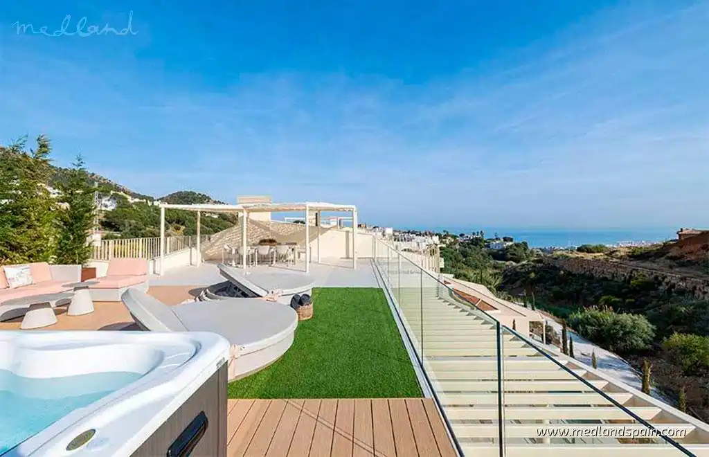 Appartement compact avec piscine à vendre à Mijas pueblo