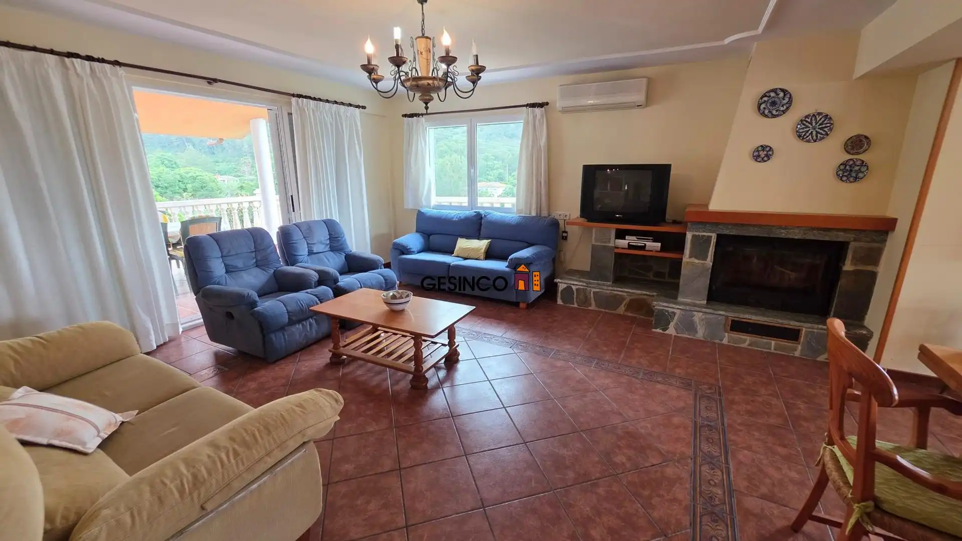 Sala de estar de Casa o chalet en venta en El Genovés con Aire acondicionado, Terraza y Trastero