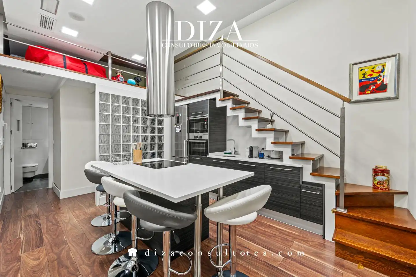 Cocina de Piso de alquiler en Madrid con Aire acondicionado, Calefacción y Amueblado