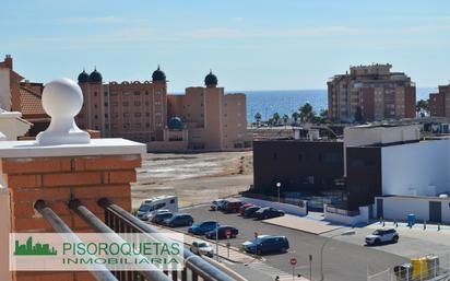 Exterior view of Flat for sale in Roquetas de Mar  with Terrace, Furnished and Oven