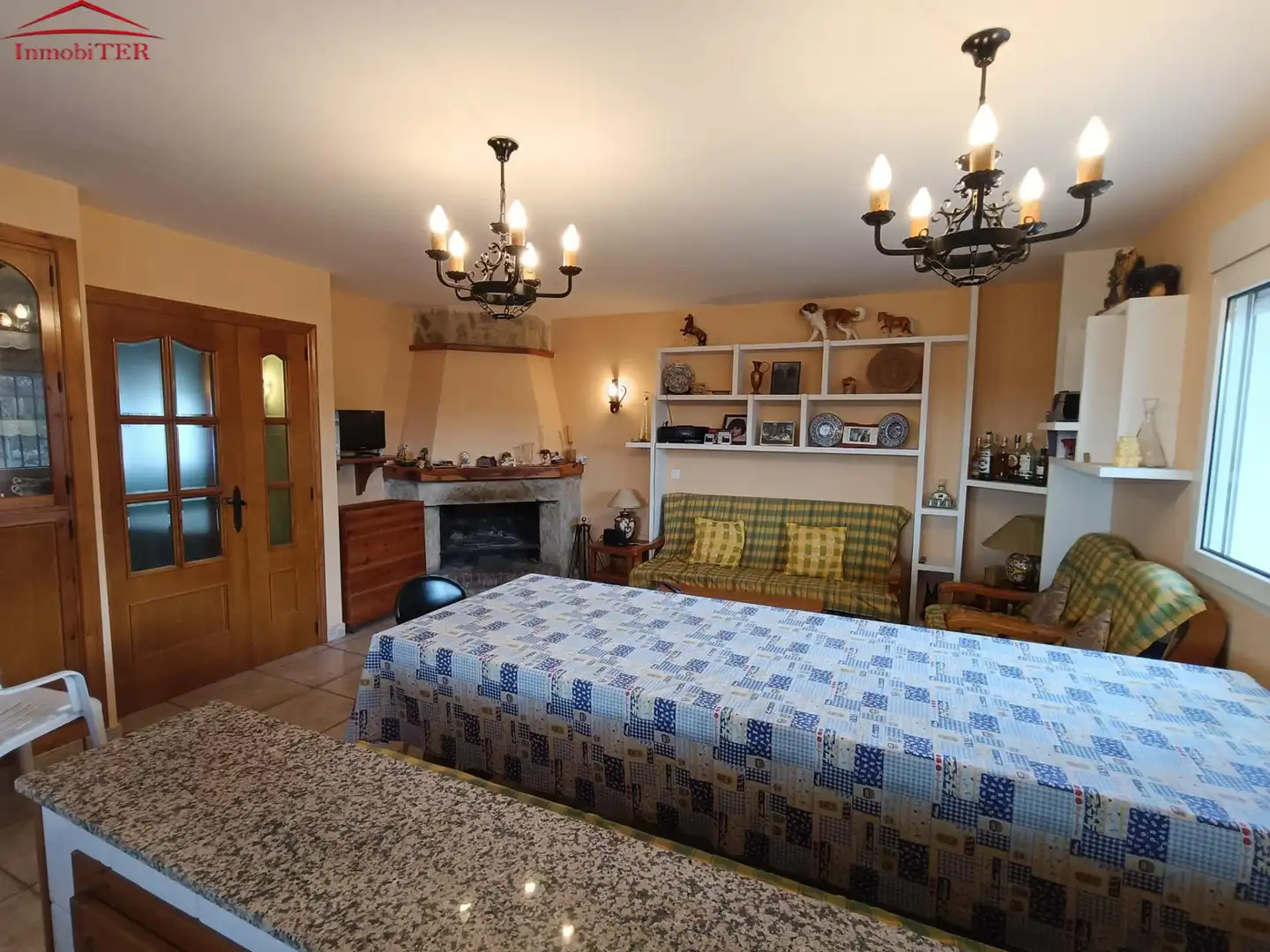 Living room of Houses for sale in Teruel  with Private garden and Swimming Pool