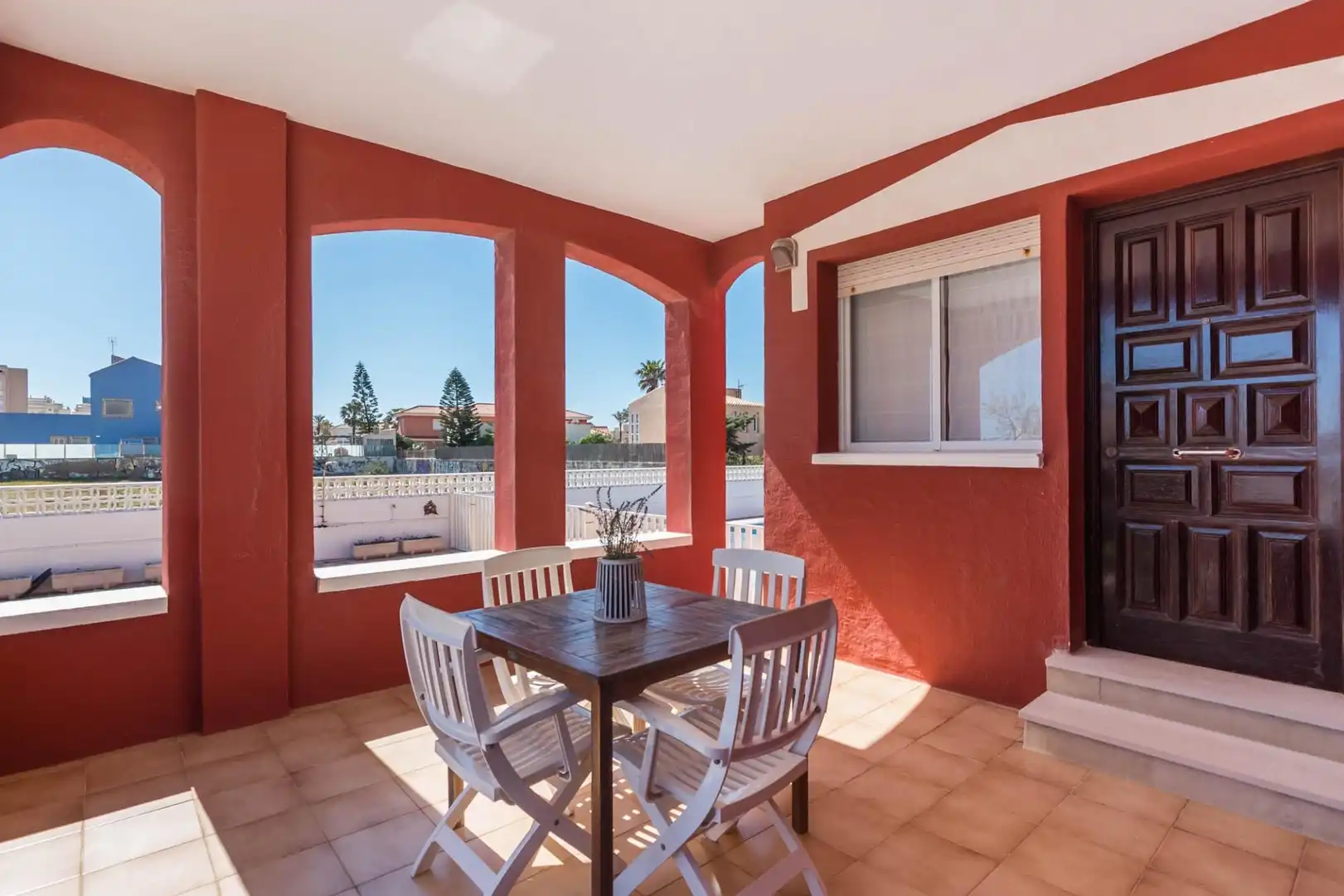 Terraza de Casa o chalet en venta en La Manga del Mar Menor con Aire acondicionado, Calefacción y Jardín privado