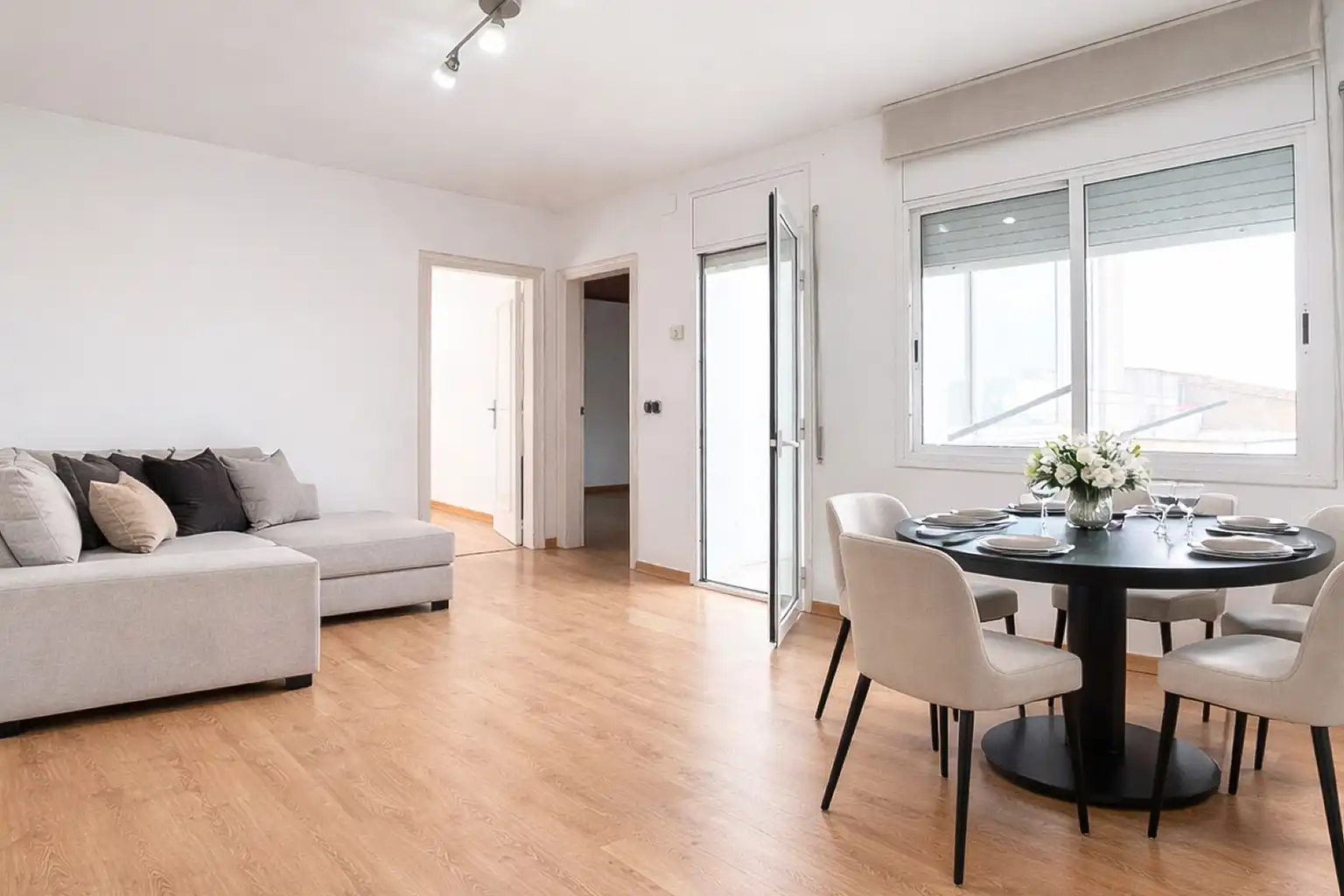 Wohnzimmer von Wohnung zum Verkauf in Mollet del Vallès mit Klimaanlage, Heizung und Parkett