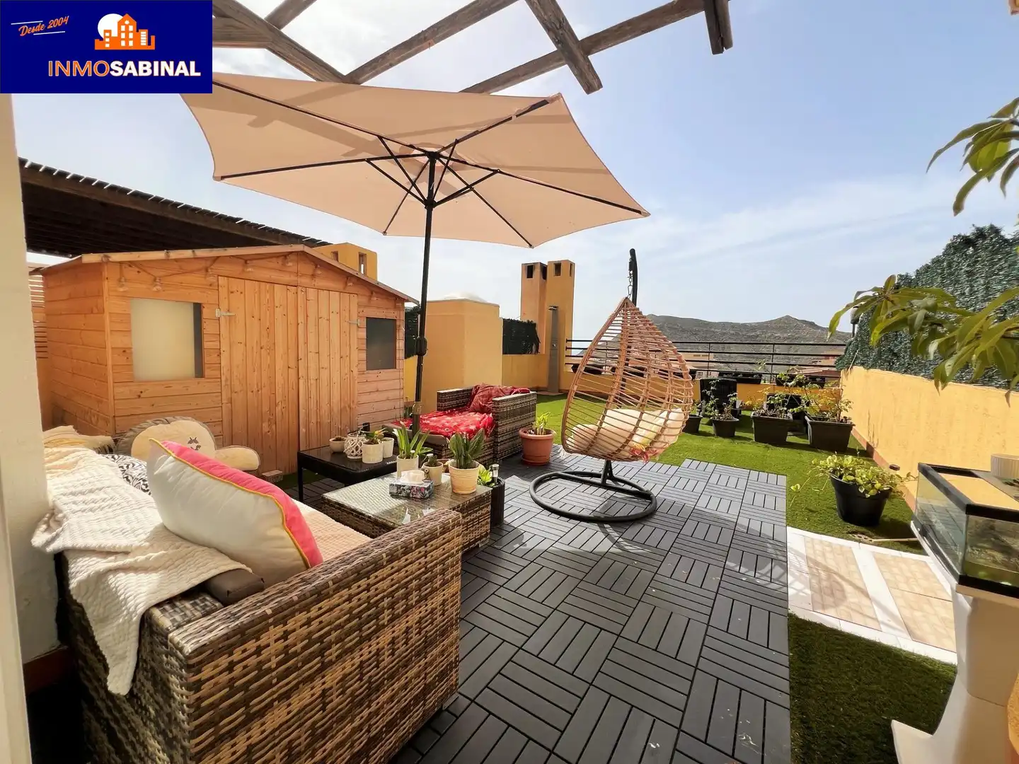 Terraza de Casa adosada en venta en Vícar con Aire acondicionado, Calefacción y Terraza