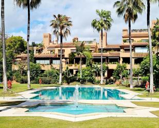 Exterior view of Planta baja to rent in Marbella  with Air Conditioner, Terrace and Storage room