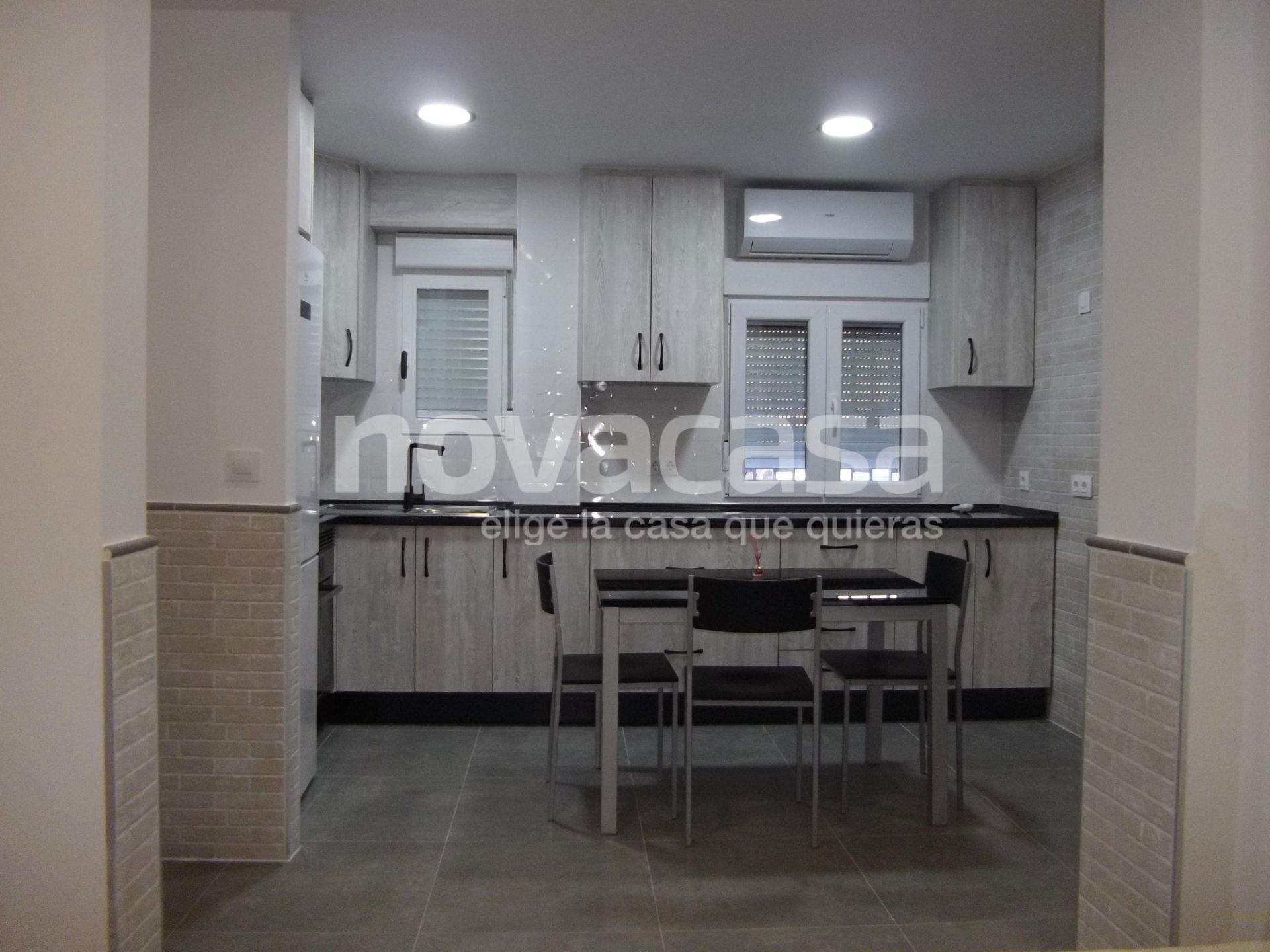 Kitchen of Apartment for sale in  Albacete Capital  with Air Conditioner and Furnished